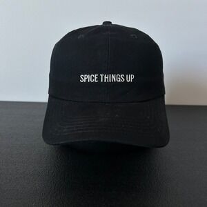 Bacardi Hat Cap Strap Back Adjustable Black Spice Things Up Rum‎ Liquor Alcohol